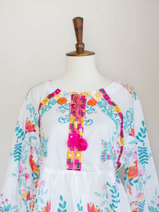 Ethnic Floral Fusion Top (FW19) - Sanyra | Ethnic designer clothing