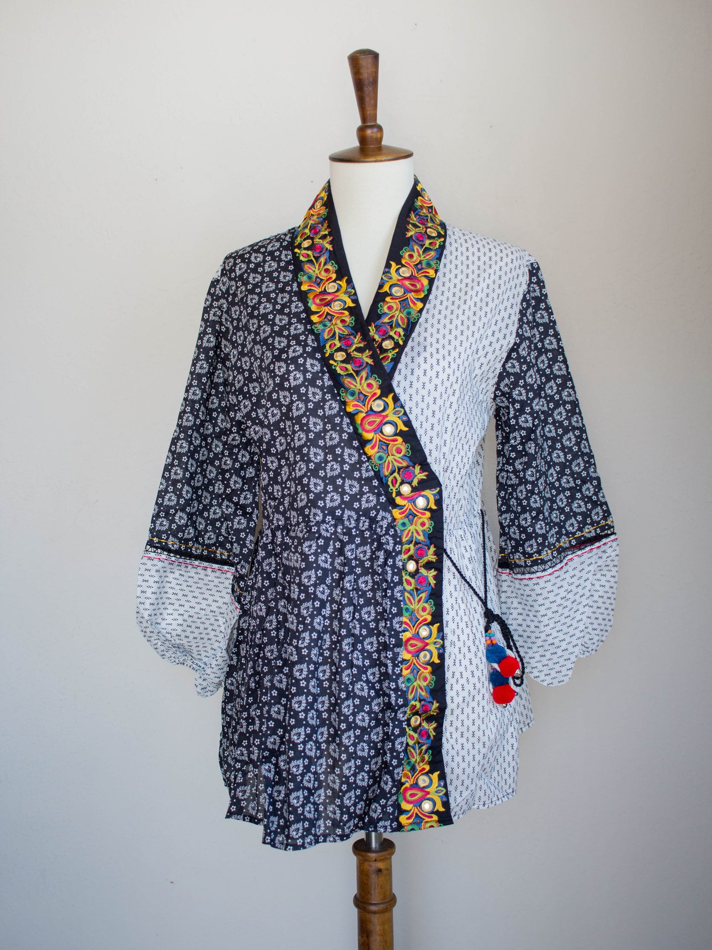 Ethnic Twist Fusion Top (FW19) - Sanyra | Ethnic designer clothing