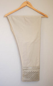 Cambric Organza Pant - Sanyra | Ethnic designer clothing