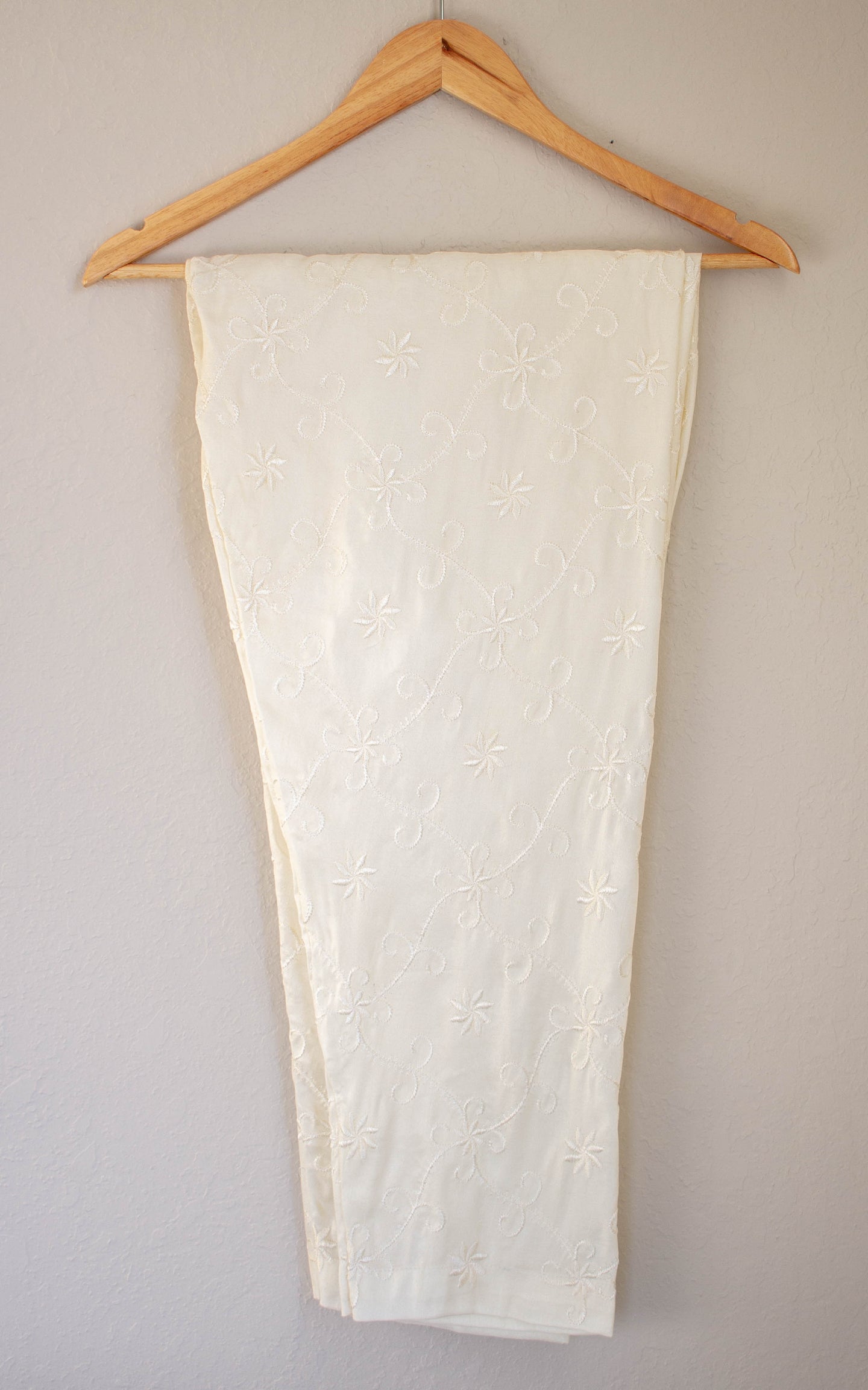Chikankari Straight Pant - Sanyra | Ethnic designer clothing