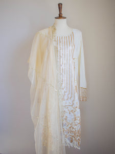 Jasmine Gold 2 Piece Suit - Sanyra | Ethnic designer clothing