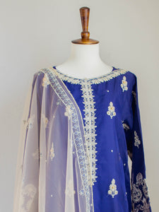 Blue Moon 2 Piece Suit - Sanyra | Ethnic designer clothing
