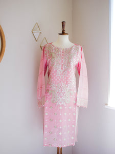 Frosty Pink 2pc Suit - Sanyra | Ethnic designer clothing