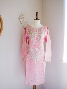 Frosty Pink 2pc Suit - Sanyra | Ethnic designer clothing