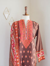 Load image into Gallery viewer, Bohemian Brown 3pc Suit - Sanyra | Ethnic designer clothing