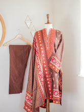 Load image into Gallery viewer, Bohemian Brown 3pc Suit - Sanyra | Ethnic designer clothing