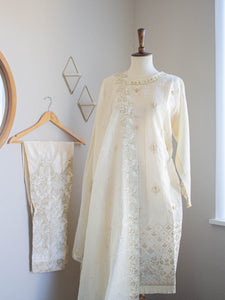 Creamy Dune 3PC (W20) - Sanyra | Ethnic designer clothing