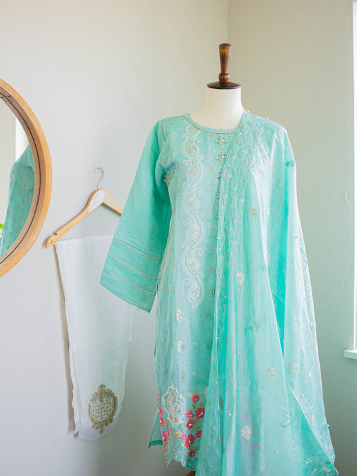 3PC Mermaid Bliss (S20) - Sanyra | Ethnic designer clothing