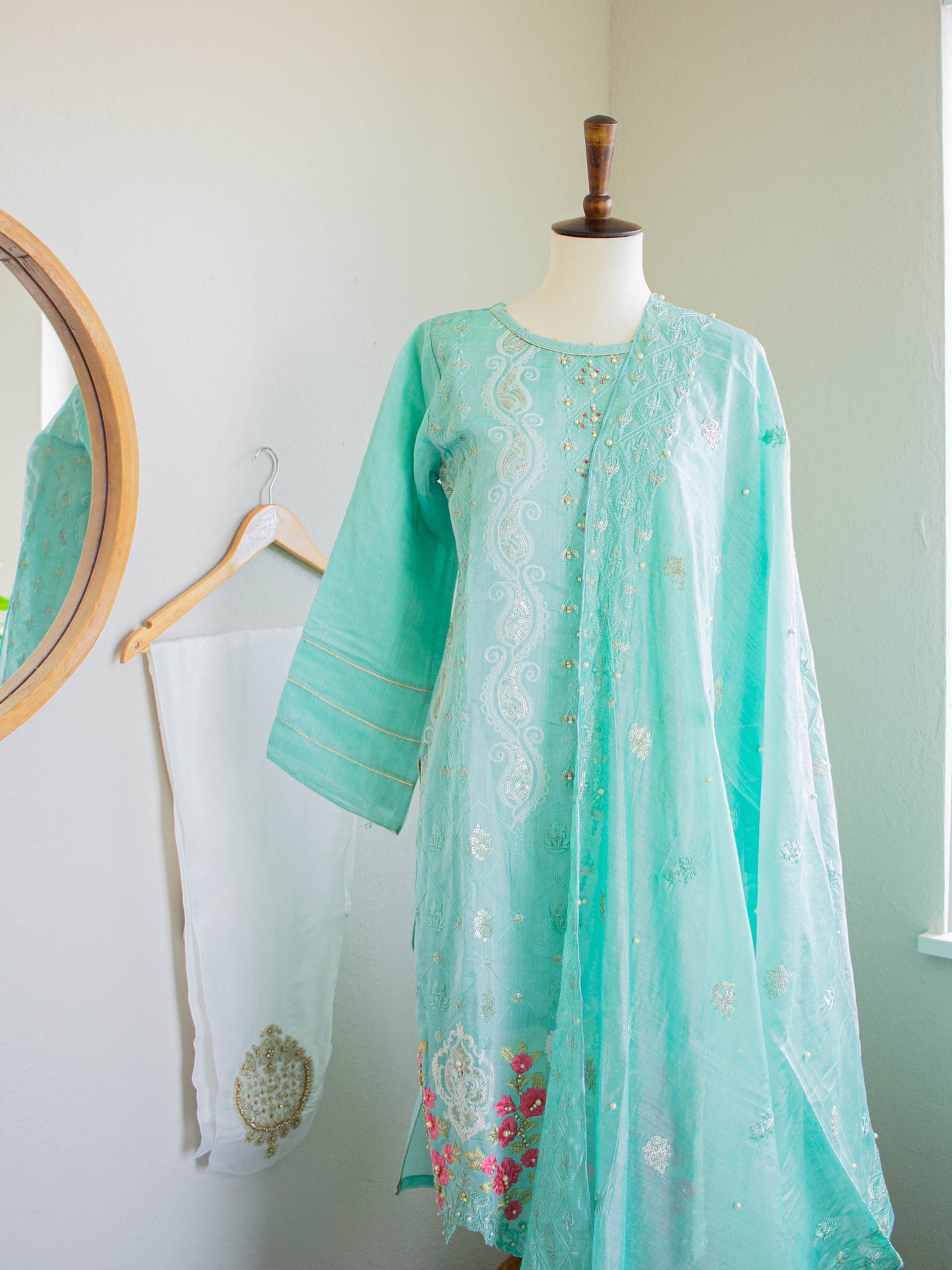 3PC Mermaid Bliss (S20) - Sanyra | Ethnic designer clothing
