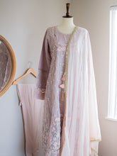 Load image into Gallery viewer, 3PC Luminous Lilac Anarkali (S20) - Sanyra | Ethnic designer clothing