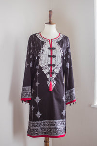 Ethnic Black Shirt - Sanyra | Ethnic designer clothing