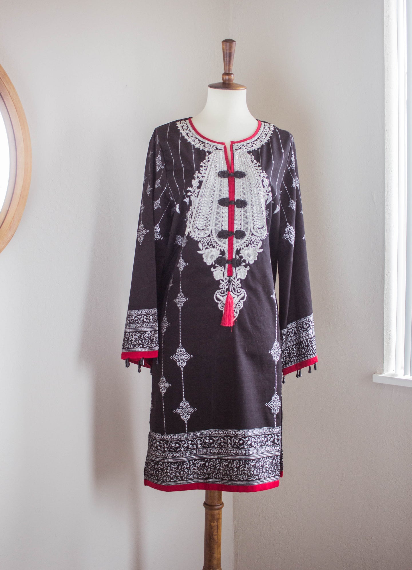 Ethnic Black Shirt - Sanyra | Ethnic designer clothing
