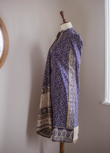 Midnight Blue 3 Piece Suit - Sanyra | Ethnic designer clothing