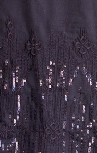 Black Embroidered Pant - Sanyra | Ethnic designer clothing