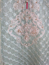 Load image into Gallery viewer, Aqua Blossom Shirt - Sanyra | Ethnic designer clothing