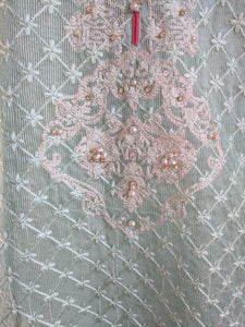 Aqua Blossom Shirt - Sanyra | Ethnic designer clothing